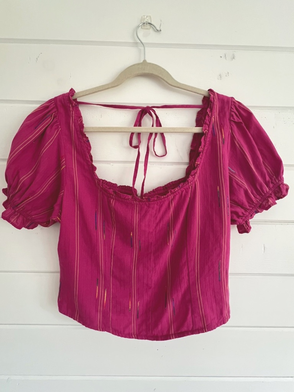 Free People Serotonin Smocked Puff Sleeve Top - Picture 4 of 9